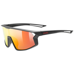 Kinder-Sonnenbrille Uvex Skyryse Jr. schwarz/rot Black Matt/Mir.Red