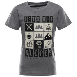 Kinder-T-Shirt Alpine Pro Rejo 3 Grey grau ŠEDÁ