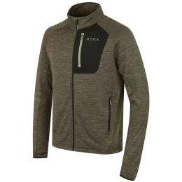 Herren-Sweatshirt MOOA Nyore Grid 220 grün forest green melange