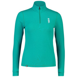 Damen-Funktionsshirt Mons Royale Cascade Merino Flex 200 1/4 Zip blau Marina
