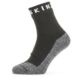 Wasserdichte Socken SealSkinz WP Warm Weather Soft Touch schwarz/grau Black/GreyMarl/White