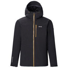 Wasserdichte Herrenjacke Regatta Birchdale II schwarz/gelb Blk(WoodBrn)