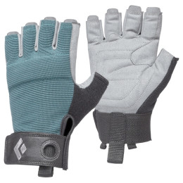 Klettersteig-Handschuhe Black Diamond W'S Crag Half-Finger Gloves grau/grün RagingSea