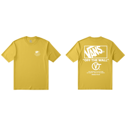 Herren-T-Shirt Vans Stacked Hi SS Tee gelb Dusty Gold