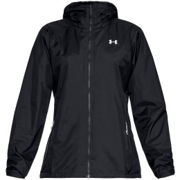 Damen-Windjacke Under Armour UA Forefront Rain Jacket schwarz Black / / Ghost Gray