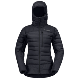 Damen Daunenjacke Norrona falketind down750 Zip Hood schwarz Caviar Black