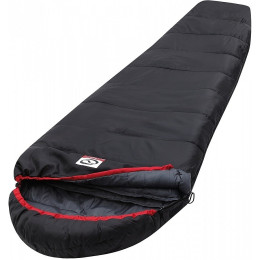 Schlafsack Loap Darway schwarz/rot