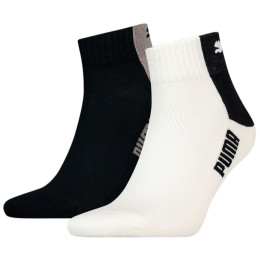 Herrensocken Puma Men Cat Block Quarter 2P weiß/schwarz brown