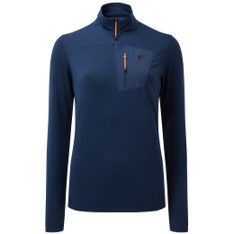 Damen-Sweatshirt Mountain Equipment Lumiko Wmns Zip T Medieval Blue dunkelblau MeMedievalBlue