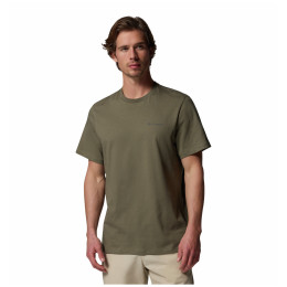 Herren-T-Shirt Columbia CSC™ Logo Back Tee grün Stone Green, Boxy Brand