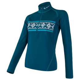 Damen-Funktionsshirt Sensor Thermo zip blau Sapphire