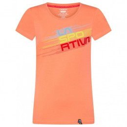 Damen-T-Shirt La Sportiva Stripe Evo T-Shirt W orange Flamingo