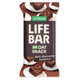 Riegel Lifefood Lifebar Hafer Snack Schokolade mit Haselnüssen BIO 40 g