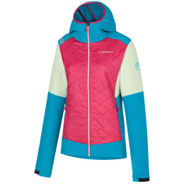 Damenjacke La Sportiva Kap Hybrid Hoody W rosa/blau Cerise/Crystal