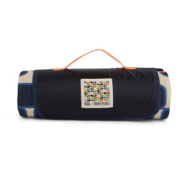 Picknickdecke Regatta Orla Kiely Printed Picnic Blanket blau/orange Giant Square Flower Orange