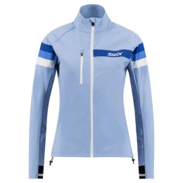 Damenjacke Swix Focus hellblau Blue Bell