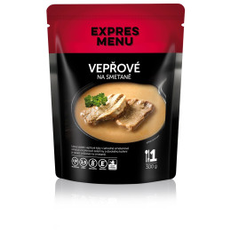 Nahrung Hauptspeise Expres menu Schweinefleisch in Sahne 300 g
