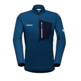 Herren Funktions-Sweatshirt Mammut Aenergy Light ML Half Zip Pull Men blau ice/marine