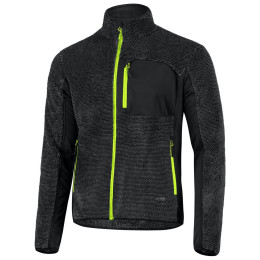 Herren-Sweatshirt Etape Warmer dunkelgrau antracit/žlutá fluo