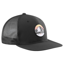Baseballmütze Salomon Trucker Flat Cap schwarz Black/Black