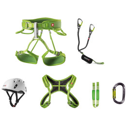 Klettersteigset Ocún Via Ferrata Twist+Chest Pail Set grün Green
