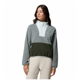 Damen-Sweatshirt Columbia Sequoia Grove™ Ii Half Zip Fleece grau Sedona Sage, Greenscape, Tea Light