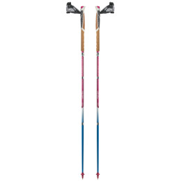 Trail Running Stöcke TSL Trail Carbon 4 Cork Cross Sky rosa/blau SKY