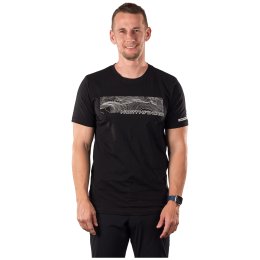 Herren-T-Shirt Northfinder Amad schwarz čierna