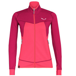 Damen-Sweatshirt Salewa Puez Melange 2 PL W FZ rosa VivacioMelange