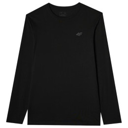 Herren-T-Shirt 4F Longsleeve M375 schwarz DEEP BLACK