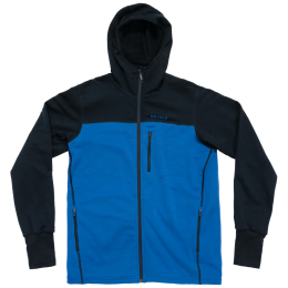 Herren Funktions-Sweatshirt Devold Explorer Merino Hooded Jkt Man blau/schwarz Royal/Ink