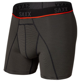 Boxershorts Saxx Kinetic Light-Compression Mesh grau/rot grey mini stripe