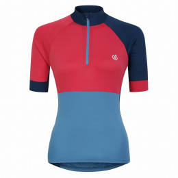 Damen-Radtrikot Dare 2b Compassion III Jrsy blau/rot SorbPk/NiagB