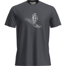 Herren-T-Shirt Icebreaker M Mer 150 Tech Lite SS T Skiing Yeti schwarz Graphite