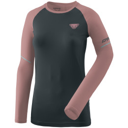 Damen-T-Shirt Dynafit Alpine Pro Long Sleeve Shirt Women rosa/rot Blueberry/Mokarosa