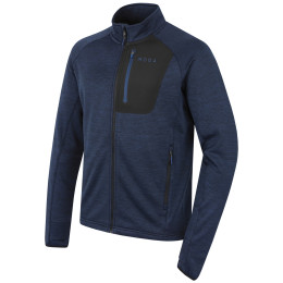 Herren-Sweatshirt MOOA Nyore Grid 220 dunkelblau navy melange