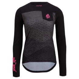 Damen-Radtrikot Silvini Ella 2023 schwarz/rosa black-fuchsia