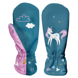 Kinder Winterfäustlinge WAMU Jednorožci blau/lila
