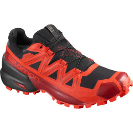 Herren Laufschuhe Salomon Spikecross 5 Gore-Tex rot/schwarz Black