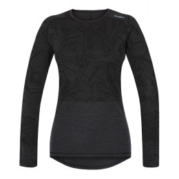 Damen-Funktionsshirt Husky Merino 100 Dl. Rukáv L schwarz