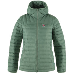 Damen-Winterjacke Fjällräven Expedition Lätt Hoodie hellgrün Patina Green