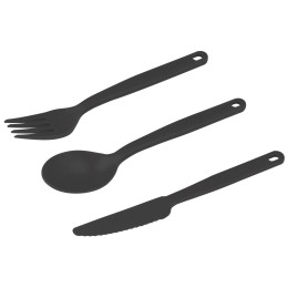 Besteckset Sea to Summit Camp Cutlery Set - 3pc schwarz Charcoal