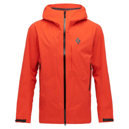 Herrenjacke Black Diamond Stormline Stretch Rain Shell orange octane