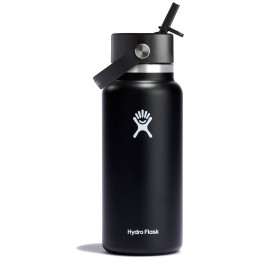 Thermoflasche Hydro Flask Wide Flex Straw Cap 32 oz schwarz Black