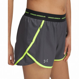 Damenshorts Under Armour Fly By 3'' Novelty Short grau Grey