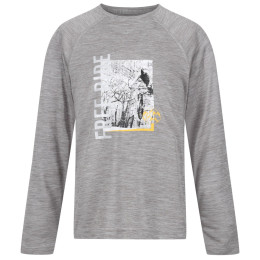 Kinder-T-Shirt Regatta Burnlee grau/weiß Silver Grey