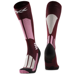 Damen-Kniestrümpfe X-Socks Ski Touring Perform Otc blau DEEP PURPLE/LIGHT SAND