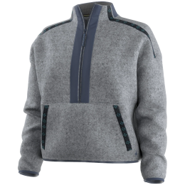 Damen Funktions-Sweatshirt Smartwool Women's Second Cut Fleece 1/2 Zip blau Light Navy