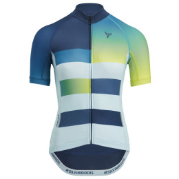 Damen-Radtrikot Silvini Mazzana 2023 blau navy-turquoise