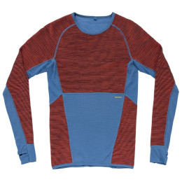 Herren-Funktionsshirt Devold Tuvegga Merino Shirt Man blau/rot CAYENNE